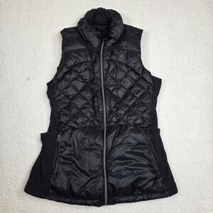 Lululemon Women's Down For A Run Vest Black Size 10 Glyde Rulu Water-Repellent